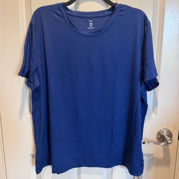 Tops - Blue Crew Neck T-Shirt